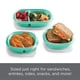 thumbnail image 4 of Juego de recipientes para almacenar alimentos Rubbermaid, 50 piezas, color verde azulado, 4 of 6