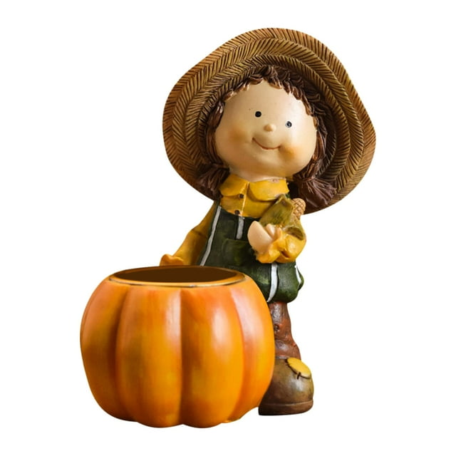Estatua de niña de jardín, centro de mesa, candelabro, decoración de mesa, escultura de jardín de hadas bonita para el hogar, cocina, exquisita Estilo A