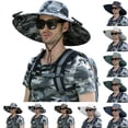 thumbnail image 3 of FUZHIQ Super Wide Brim Solar Fan Hat for Men UV Protection Cooling Sun Hat for Hiking Camping Backpacking Outdoor,One Size, 3 of 4