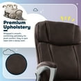 thumbnail image 6 of Serta Fairbanks Big and Tall Executive Office Chair Chestnut Bonded Leather, 6 of 16