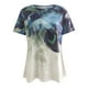 thumbnail image 4 of Tops a la moda para mujer, camisetas holgadas informales con estampado divertido, blusa con estampado de cuello redondo Fridja  bn2718, 4 of 5