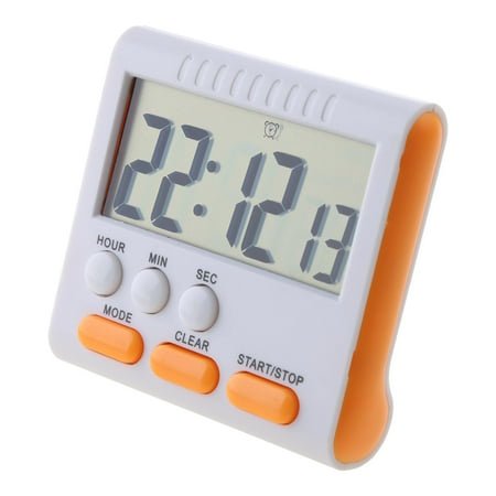 Digital Kitchen Timer With Strong Large LCD Display 24 Hour Clock & Alarm Count Up & Count Down For Kids Teachers Meat Temperature Probe