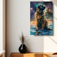 thumbnail image 4 of Leonberger Dog Lying in The Snow Canvas Print Wall Art Famous Painting for Kids Nursery Bedroom Living Room Office Home, 4 of 6