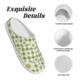 thumbnail image 5 of Lsque Daisies Flowers Pattern Womens Comfort Cotton on Scuff With Memory Foam and Anti-skid Sole Slipper-39/40, 5 of 7
