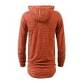 thumbnail image 5 of hopeusnice Men's Solid Color Tops Pants Long Sleeve Hoodie Comfyfit Workout Fleece Casual Fall Lightweight Loose Loungewear Pullover Clothing for Male, 5 of 6