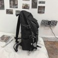 thumbnail image 5 of Black Backpack Unisex Women Men Backpack Nylon Waterproof Multi-pocket Design Mochilas Teenagers Shoulder Bag, 5 of 5