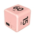 thumbnail image 1 of Clearance! Study Timer Cube Timer Pomodoro Timer Productivity Cube for Time Management and Countdown Settings with Sensor Flip Timer for Studying Cooking (15 20 30 60 Minu Timers,Pink, 1 of 4