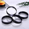 thumbnail image 3 of 12Pack Crumpet Rings NONSTICK English Muffin Rings 3.15 Inch - Stainless Steel Double Rolled Tart Rings for Baking, 3 of 5
