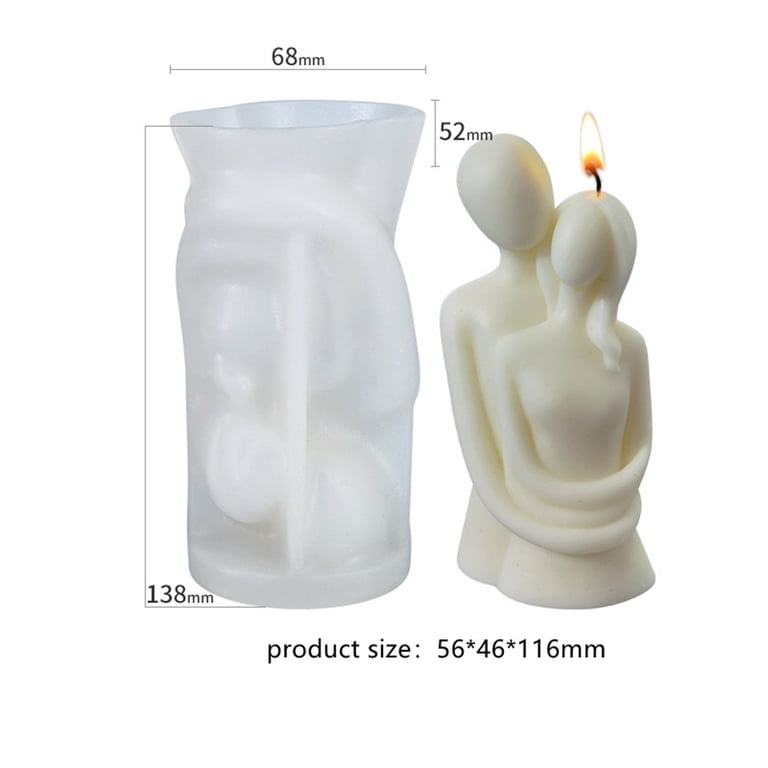 3D Female Head Silicone Mold - For Resin, Candle, Soap Making, DIY Craft & Decor