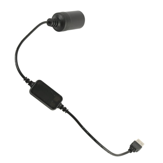 Puerto USB Al Encendedor De Cigarrillos De Automóvil De 12V, Convertidor Femenino De Enchufe Con Cordón Adaptador, Para Cámara De Tablero, GPS, Grabador De Conducción, Etc.