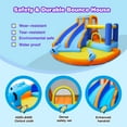 thumbnail image 3 of JOYLDIAS Glissoire Aquatique Gonflable pour Enfants, Grand Parc Aquatique, Double Glissoire, Maisonnette Château avec 4 Pistolets à Eau, Piscine, Zone de Saut, Mur d'Escalade, Souffleur d'Air, 3 of 9
