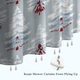 thumbnail image 6 of Light Blue Christmas Tree Pattern Shower Curtain 36"x72" ,Bathroom Decorative Shower Curtains Set with 12 Hooks,Modern Waterproof Washable Shower Curtain, 6 of 6