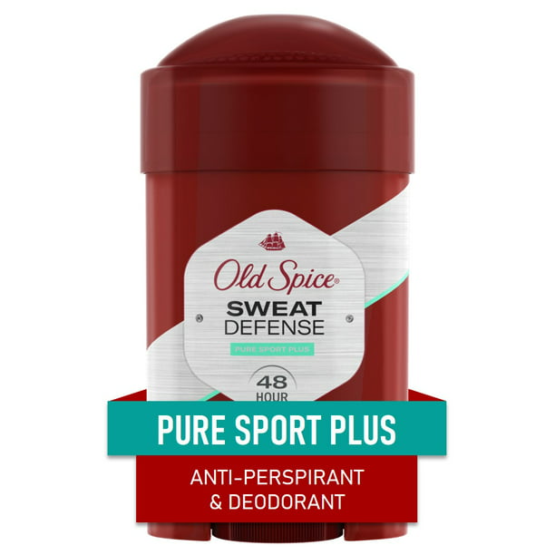 Hijgend Kraan Australië Old Spice Men's Antiperspirant & Deodorant Sweat Defense Pure Sport Plus  Soft Solid, 2.6oz - Walmart.com