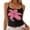 Light Pink, variant on Womens Tank Tops Women's Floral Print Strappy Ribbed Stretch Camisole Womens Camisole Red M