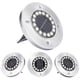 thumbnail image 1 of Solar Garden Light, 4 Pieces 16 LED Solar Powered Outdoor Ground Light Waterproof Stainless Steel Recessed Spotlight, Cool White, 1 of 3