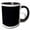 Black/White, variant on 3drose, Geometrical Dot Pattern Background - Vector Graphic, 11oz Two-tone Red Mug