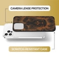 thumbnail image 6 of Case Yard Wooden Case for iPhone-12/12-Pro Soft TPU Silicone cover Slim Fit Shockproof Wood Protective Phone Cover for Girls Boys Men and Women Supports Wireless Charging Great Lion Design, 6 of 7
