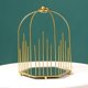 thumbnail image 2 of Estante de maquillaje y cosméticos de hierro forjado con forma de jaula de pájaro para el hogar, la sala de estar o para perfumes. jaula de pájaros de línea, 2 of 6