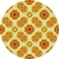 thumbnail image 1 of Ahgly Company Machine Washable Indoor Round Transitional Neon Orange Area Rugs, 8' Round, 1 of 7