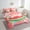 Pink Green, variant on Erosebridal Pink Pig Bedding Sets Twin Size,Leopard Print Comforter Sets with Sheets,Cartoon Animal Bed in a Bag Twin size,Microfiber Kawaii Bedroom Decoration,Reversible,7pcs