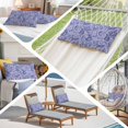 thumbnail image 6 of Purple Navy Blue Pillow Covers, Linen Long Throw Pillow Case, Retro Botanical Abstract Art Holiday Pillow Protector Decorative Cushion Cover for Living Room/Bedroom 16" x 24", 6 of 8