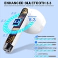 thumbnail image 2 of Mini auriculares inalámbricos Bluetooth en la oreja con cancelación de ruido Micrófono LED IP7 a prueba de agua oso de fresa  Electrónica, 2 of 4