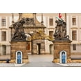 thumbnail image 2 of Haseltine, Tom 32x23 Gold Ornate Wood Framed with Double Matting Museum Art Print Titled - Prague-Czech Republic-The Matthias Gate at Prague Castle-with guards, 2 of 4