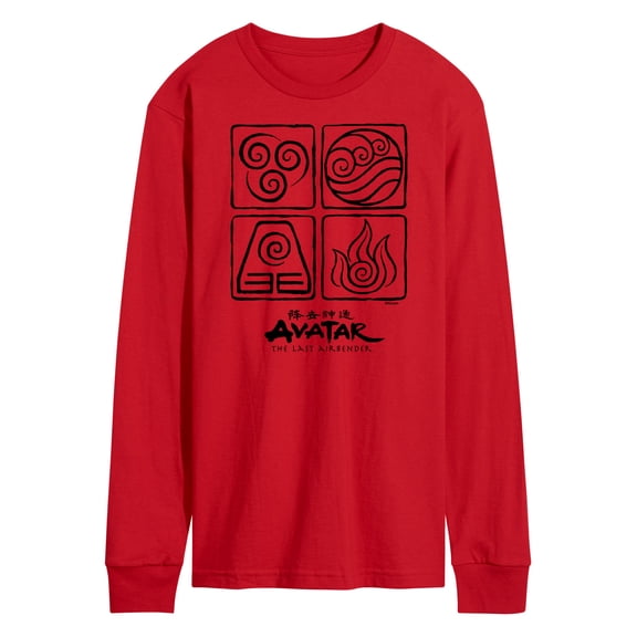 Avatar - The Last Airbender - Four Elements Long Sleeve Graphic T-Shirt