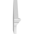 thumbnail image 4 of Ekena Millwork 30"W x 14-3/8"H x 2-3/4"P (Pitch 6/12) Peaked Cap 3 Spoke Architectural Grade PVC Combination Pediment, 4 of 8