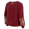 thumbnail image 3 of Women's WEAR by Erin Andrews  Burgundy Washington Commanders Sport Long-Sleeve T-Shirt, 3 of 6