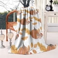 thumbnail image 2 of Fall Pumpkins Leaves Pattern Blanket,Comfortable Soft Lamb Wool Throw Blanket,All Season,Warm Lightweight Blankets for Sofa Bed Couch Living Room Chair,40"x50", 2 of 4