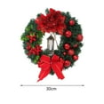thumbnail image 4 of Guirnalda de Navidad artificial Guirnalda colgante Guirnalda de puerta para casa de vacaciones al aire libre 30 centimetros Yuyangstore Corona de invierno, 4 of 8