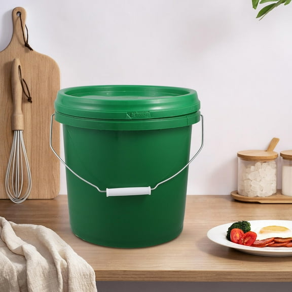 CIMAXIC Green Fermenting Bucket 1 Pack, PP Material for Beverage Brewing and Home Fermentation