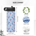 thumbnail image 4 of Pofeuu Red Cherries Print 18oz Sports Insulated Kettle, Sports Bottle Water Bottles For Men Women For Gym Hiking Camping Running Mountain Bike Outdoor Sports, 4 of 8