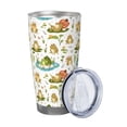 thumbnail image 2 of Susaid Cute Frog Print 20oz Car Cup,Insulated Coffee Cup Fully Spill Proof Travel Coffee Mug, Stainless Steel Tumbler for Work Home Outdoor Car-Without Straw, 2 of 8