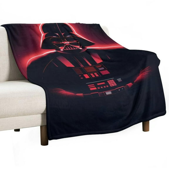 Darth Vader Throw Blanket Cozy Warm Flannel Blanket for Living Room Bedroom Bed Sofa Camping Travel, All Seasons Fleece Blankets Gifts for Kids Girls Boys Adults 30"x40"