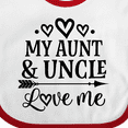 thumbnail image 4 of Inktastic My Aunt and Uncle Love Me Niece Boys or Girls Baby Bib, 4 of 4
