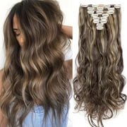 SEGO 17 Curly Secret Extensions 8PCS/SET 18 clips Full Head Clip in Hair Extensions 170Grams Thick Real Natural Hairpiece