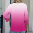 thumbnail image 5 of Flattering 3/4 Sleeve Tops For Women Womens Tops Plus Size T Shirts 3/4 Sleeve Shirts For Women Graphic Beach Womens Blouses Plus Size 2X Womens V Neck 3/4 Sleeve Cotton Blend, 5 of 6
