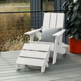 thumbnail image 2 of Highwood 2-pc Modern Adirondack Set with 1 Modern Folding Ottoman - Outdoor, Eco-friendly, Synthetic Wood, 2 of 6