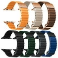 thumbnail image 4 of Genuine Leather Magnetic Wrap Band for Apple Watch Ultra, Series 9, S10 - 38/40/41 & 42mm Compatibility, 4 of 5