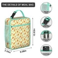 thumbnail image 3 of Giraffe Insulated Lunch Bag Box Women Reusable Lunch Bag with Front Pocket Cooler Tote Bag Office Camping, 3 of 6