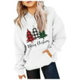 thumbnail image 2 of YUELONGHU Infant Big Boys Sweatshirts & Hoodies 12-13 Years White Hoodie Kids Large Christmas Tree Printed Warm Hoodie for Children Christmas Kids Pullover Hoodie, 2 of 3