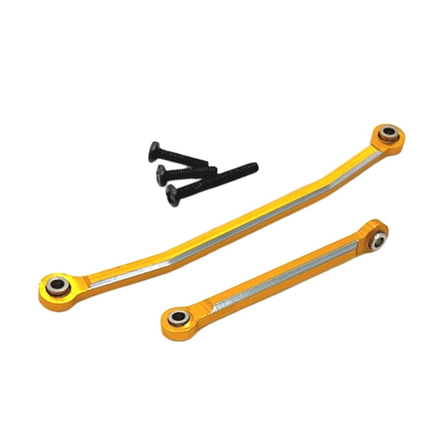 Barra de dirección a escala 1:24 con tornillos para RC Crawler Fcx24, accesorios de repuesto Dorado