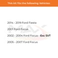 thumbnail image 2 of MAX Advanced Brakes - Rear Brake Kit For 2014-2019 Ford Focus| Carbon Ceramic Brake Pad and Rotor Kit| Daily Driving Geomet Coated Brake Rotors, 2 of 9