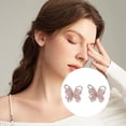 thumbnail image 3 of Personality Butterfly Stud Earrings Simple And Delicate Design Suitable For All Occasions, 3 of 3