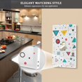 thumbnail image 5 of Yayeee Blank Wall Plate Cover 1-Gang 4.5"x2.7" Home Unused Decorative Outlet, Red Simple Shapes, 5 of 7
