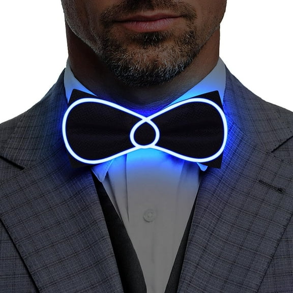 LINLIN LED Bow Tie Light Up Bow Tie LED Bow Tie Adjustable Light Up Bow Tie, Novelty Bow Tie Party Glowing LED Tie