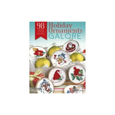 Leisure Arts Cross Stitch Holiday OrnamentsGalorBk