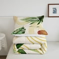thumbnail image 4 of Dark Green Boho Comforter Set Queen Tropical Botanical Bedding Set Abstract Mid Century Banana Palm Leaf Bedding Comforter Sets Bohemian Nature Plant Leaves Quilt Duvet Home Room Decor, 4 of 5